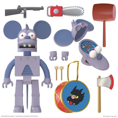 Simpsons Ultimates Wave 1 Set Space Homer Moe Robot Itchy Scratchy Poochie