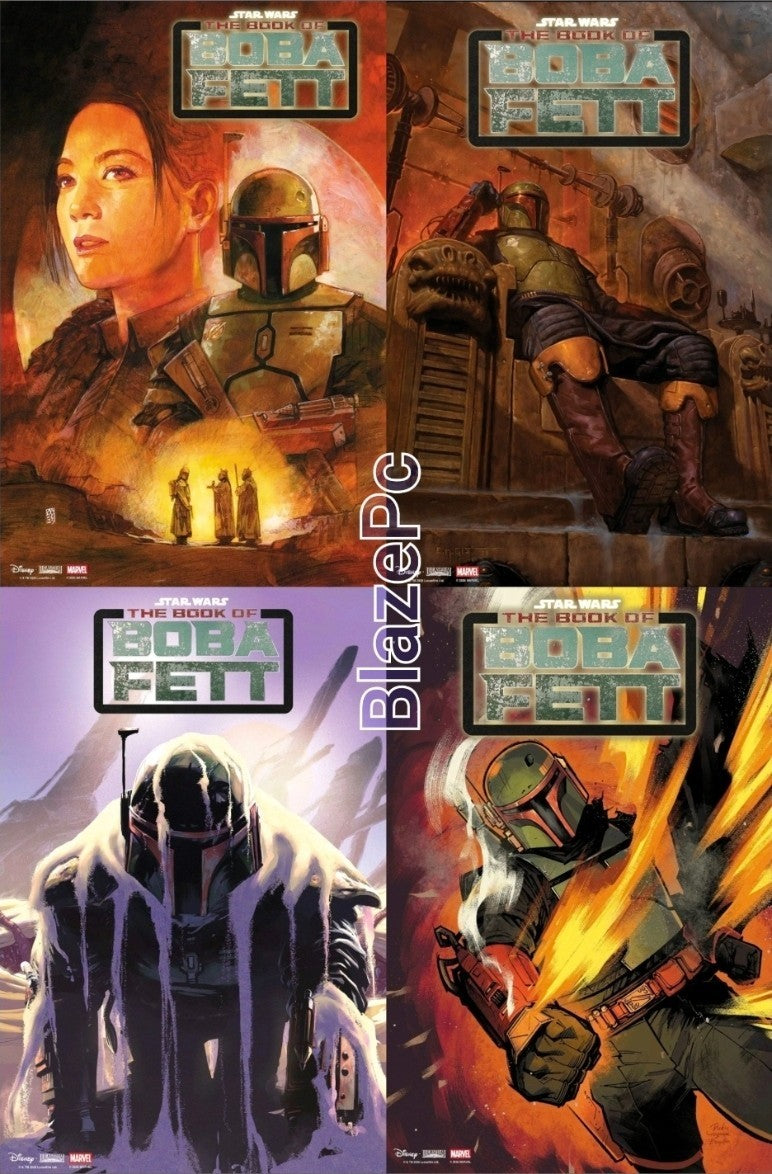 Star Wars The Book of Boba Fett #1 Cover A B C D Variant Set Options Presale 9/9