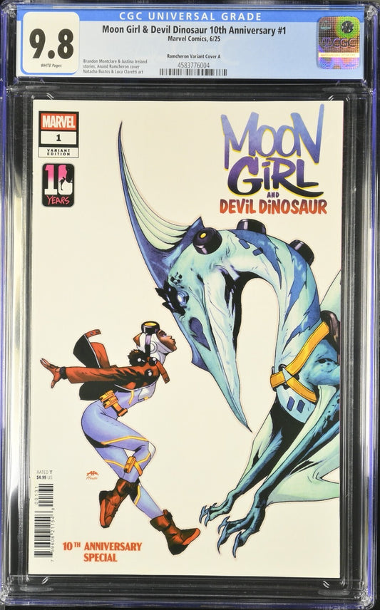 Moon Girl & Devil Dinosaur 10th An. Special #1 CGC 9.8 Ramcheron Variant 2025