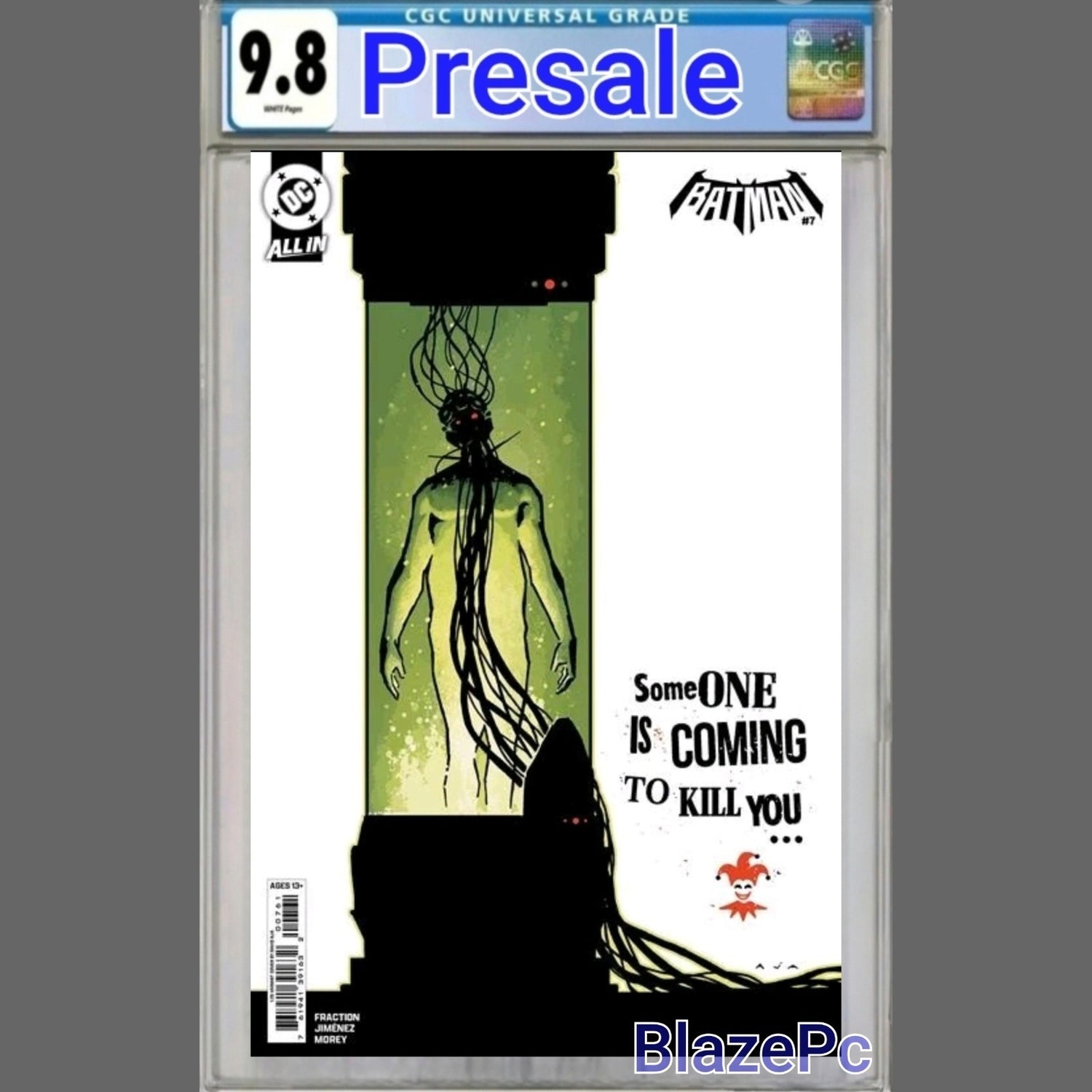 Batman #7 CGC 9.8 1:25 David Aja Variant Joker Fraction DC 2026 PRESALE