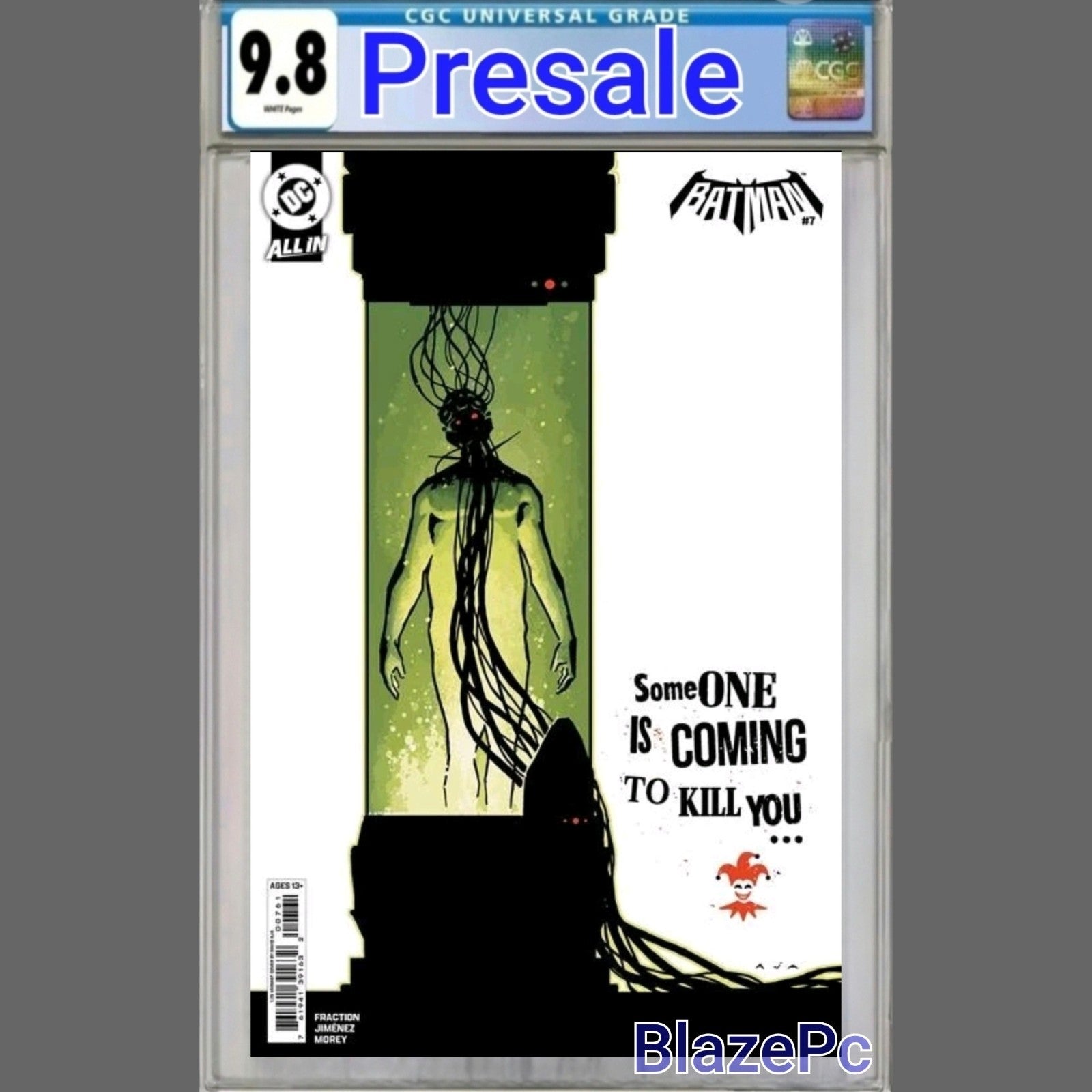 Batman #7 CGC 9.8 1:25 David Aja Variant Joker Fraction DC 2026 PRESALE