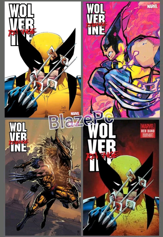 Wolverine Revenge #2 Cover A B C Red Bag Variant Set Options 2024 NM
