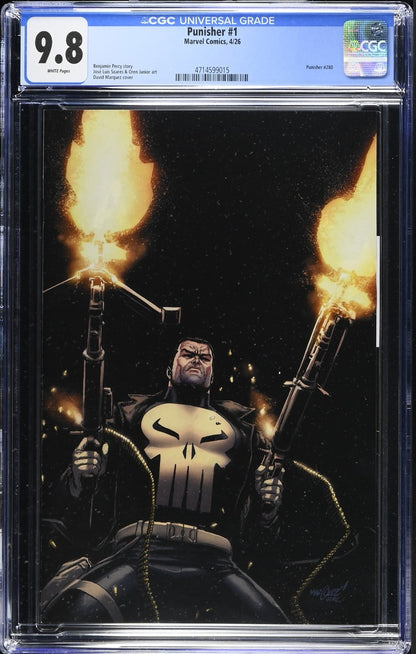 Punisher #1 CGC 9.8 1:100 David Marquez VIRGIN Variant Marvel 2026