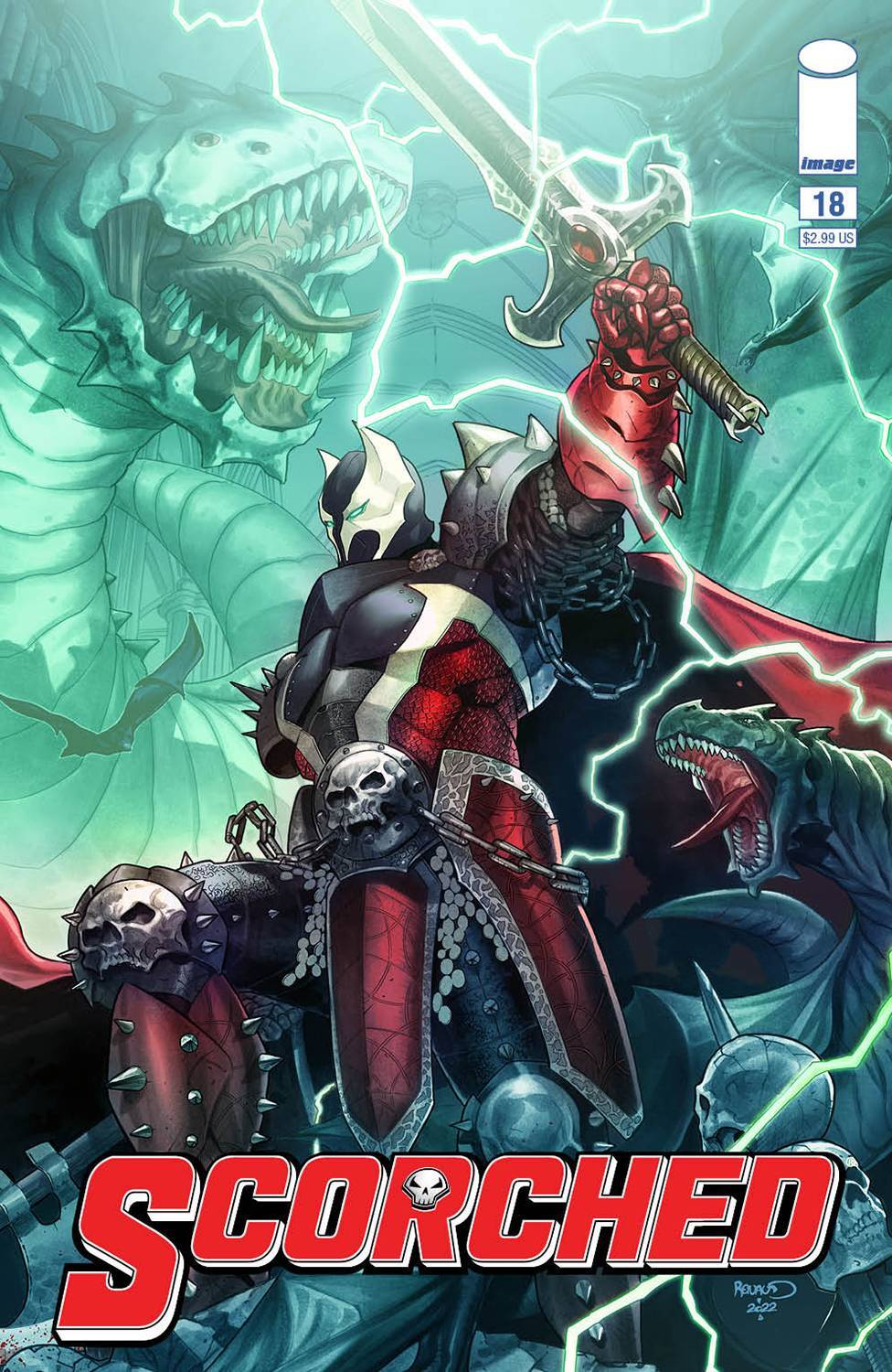 The Scorched #18 Cover A B Variant Set Options Spawn Image 2023 NM