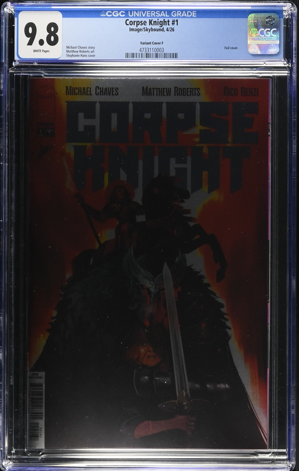 Corpse Knight #1 CGC 9.8 1:100 Hans FOIL Cover F Variant 1st Print Image 2026