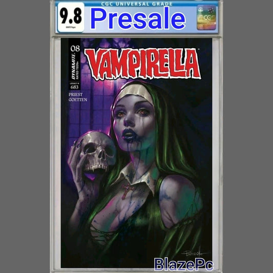 Vampirella #8 CGC 9.8 Cover N Lucio Parrillo Ultraviolet Variant 2025 PRESALE