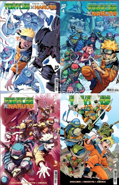 TMNT x Naruto #4 Cover A B C D Variant Set or 1:25 1:50 Options IDW NM