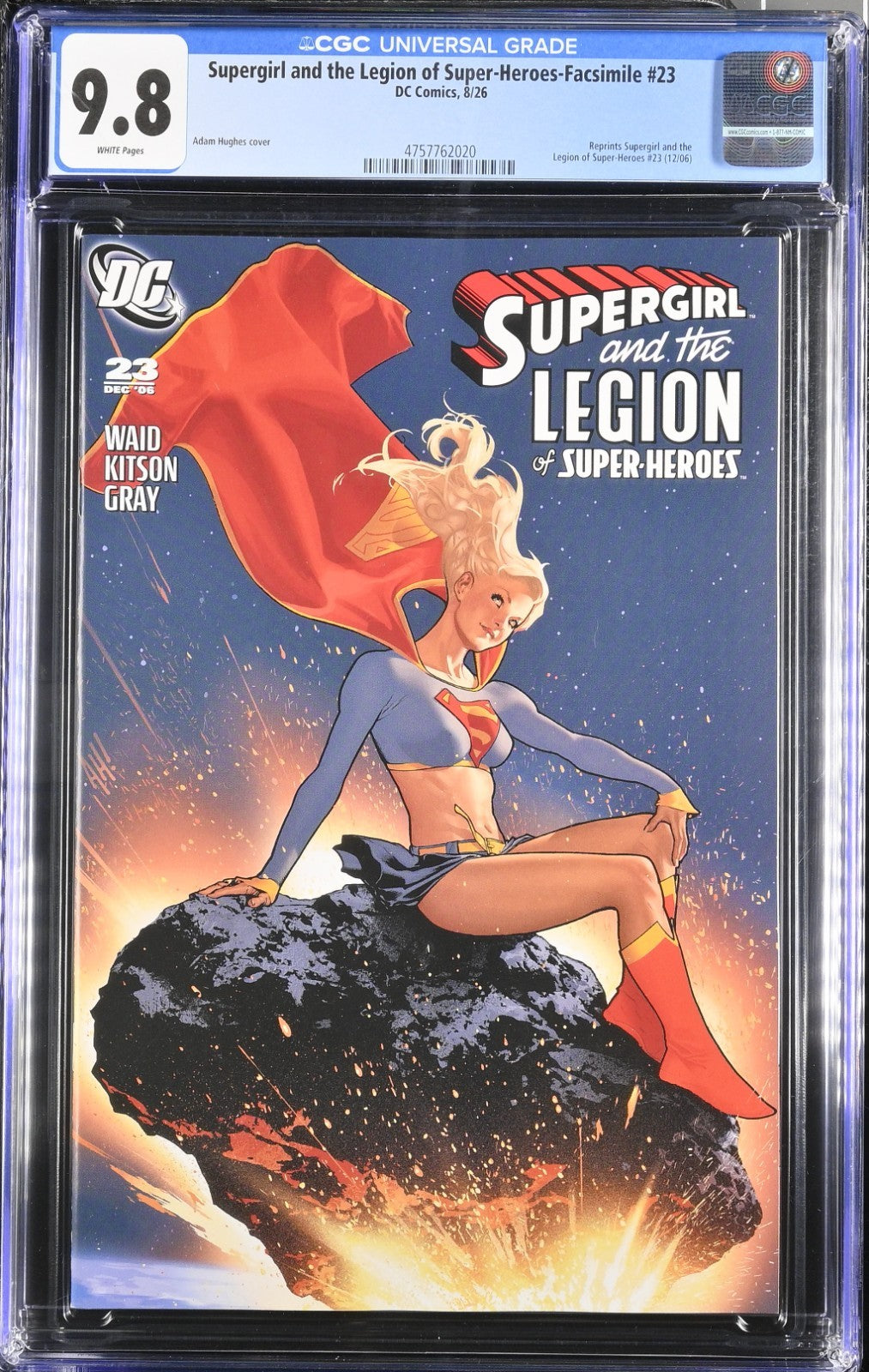 Supergirl and the Legion of Super Heroes #23 CGC 9.8 FACSIMILE Hughes 2026