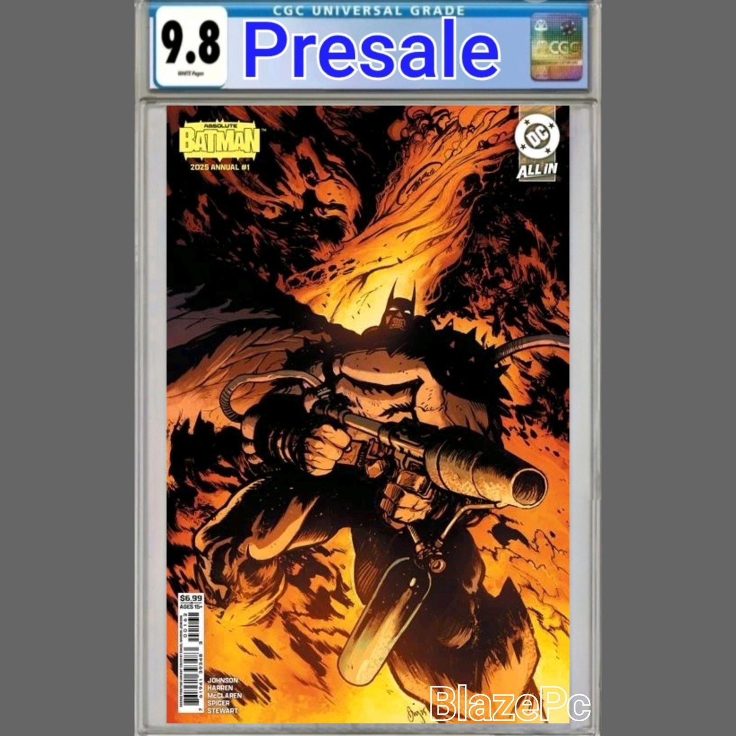 Absolute Batman Annual #1 CGC 9.8 2nd Print Cover C Johnson Variant 2026 PRESALE