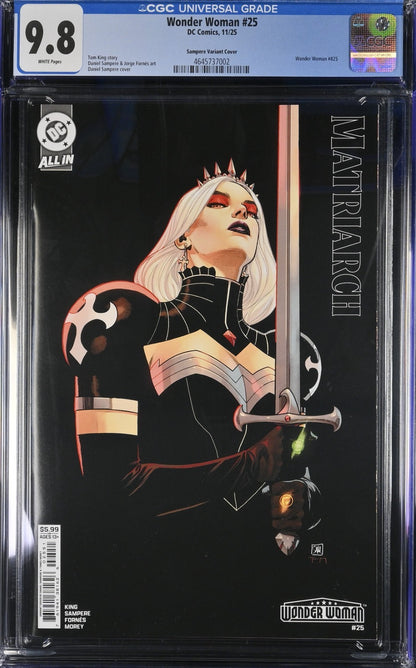 Wonder Woman #25 CGC 9.8 Cover D Sampere Matriarch Variant DC 2025