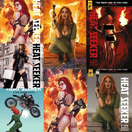 Heat Seeker Gun Honey #2 Cover A B C D E FOC Variant Set or 1:5 Options Titan