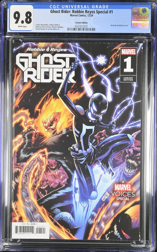 Ghost Rider Robbie Reyes Special #1 CGC 9.8 Cover C Sandoval Variant 1st Print