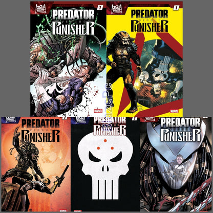 Predator Vs Punisher #1 Cover A B C D E Variant Set Options 2026 Presale 11/11