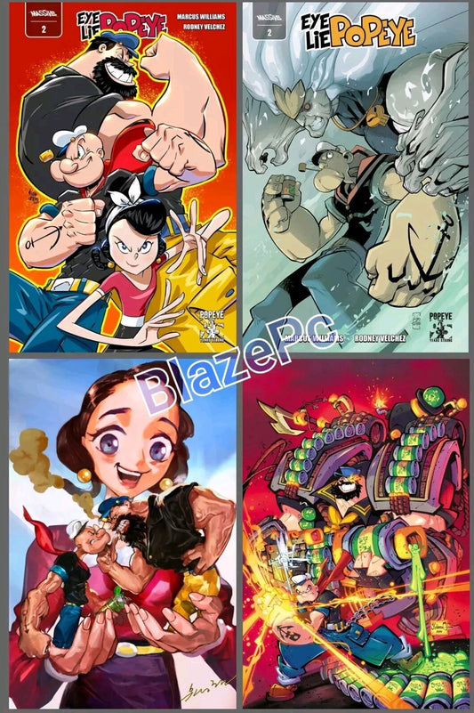 Eye Lie Popeye #2 Cover A B C D Variant Set Options Massive 2024 NM