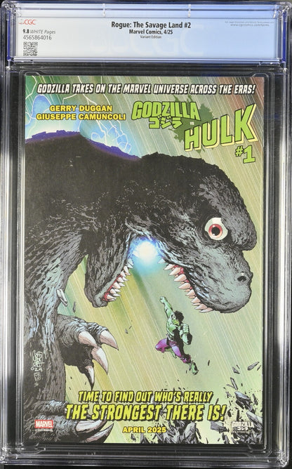 Rogue the Savage Land #2 CGC 9.8 J Scott Campbell Variant Marvel Comics 2025