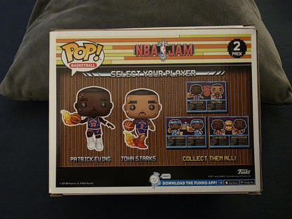 NBA JAM Knicks Patrick Ewing & John Starks 8-Bit Funko Pop! 2 Pack New York