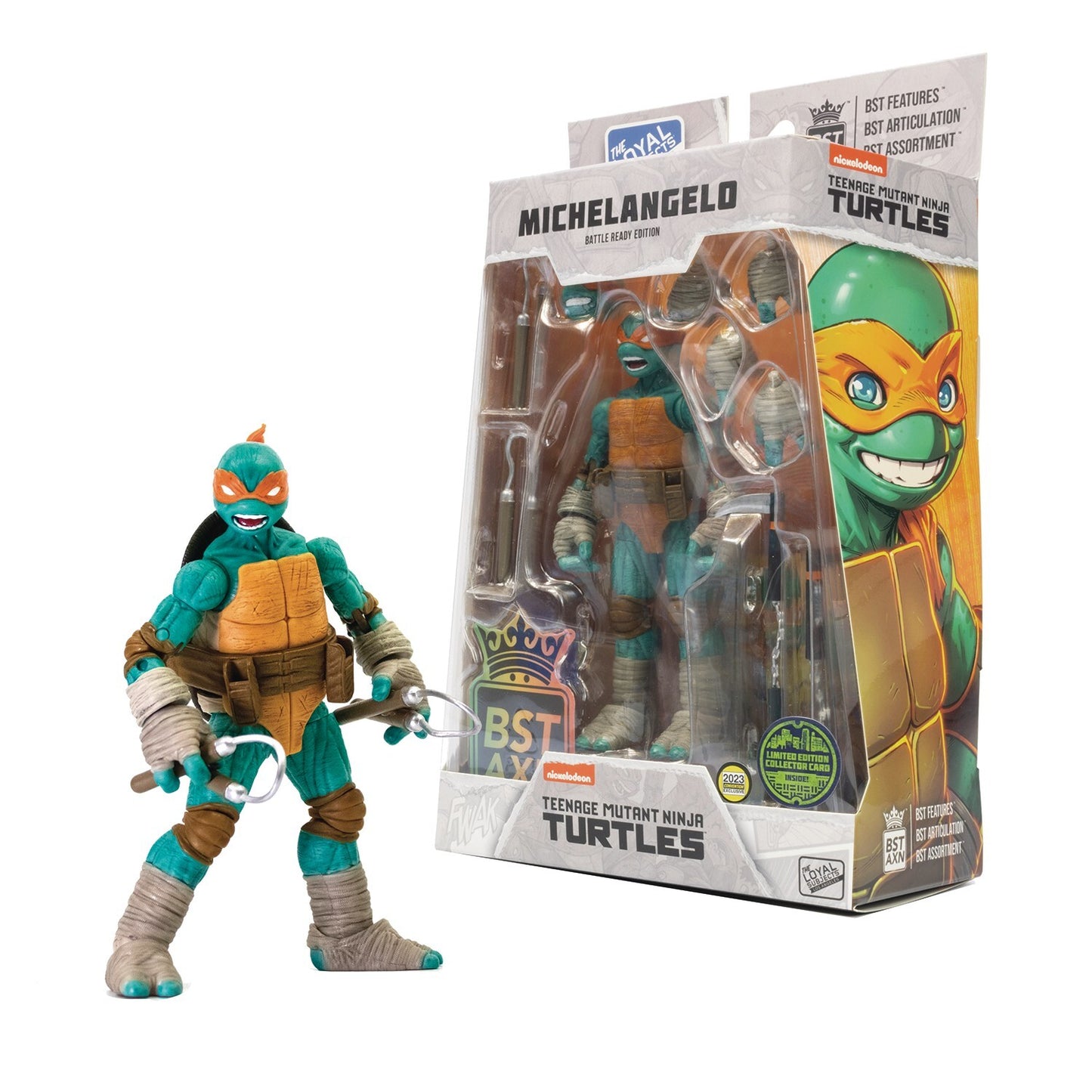 SDCC 2023 Loyal Subjects Battle Ready Tmnt 4 Pack Set BST AXN Ninja Turtles New