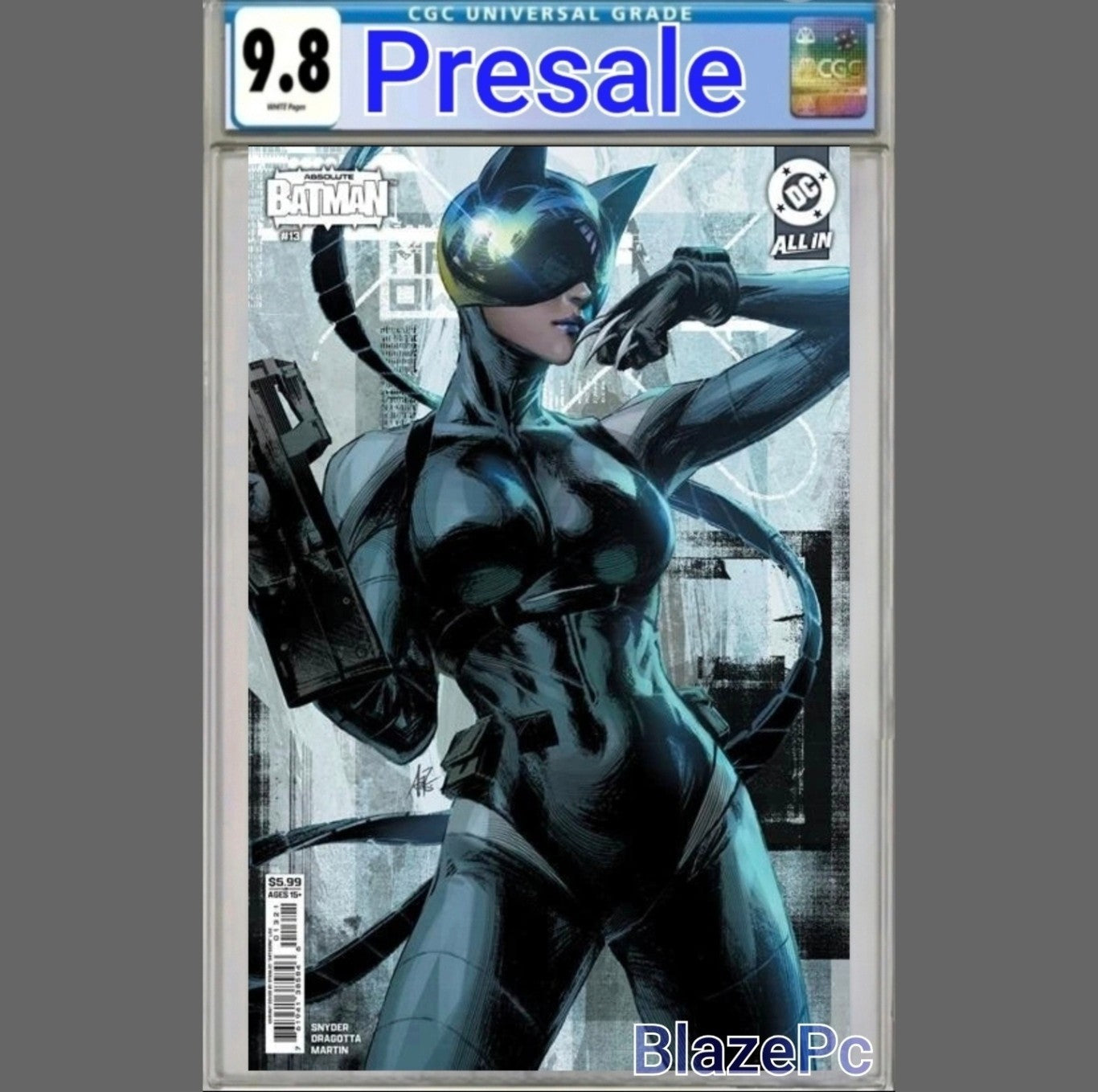 Absolute Batman #13 CGC 9.8 Artgerm Lau Cover B Variant Catwoman DC 2025 PRESALE
