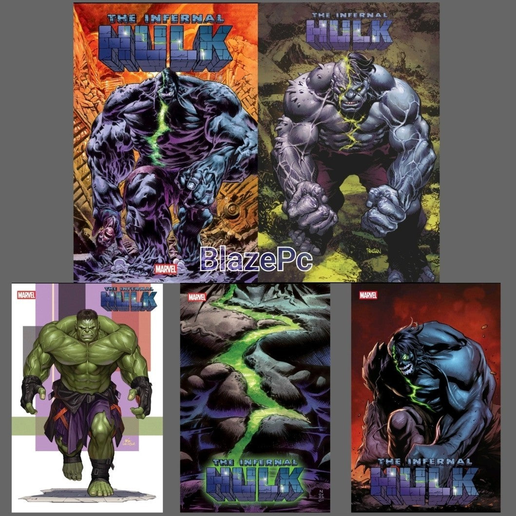 Infernal Hulk #1 Cover A B C D E Variant Set 1:25 1:50 Option 2025 Presale 11/26