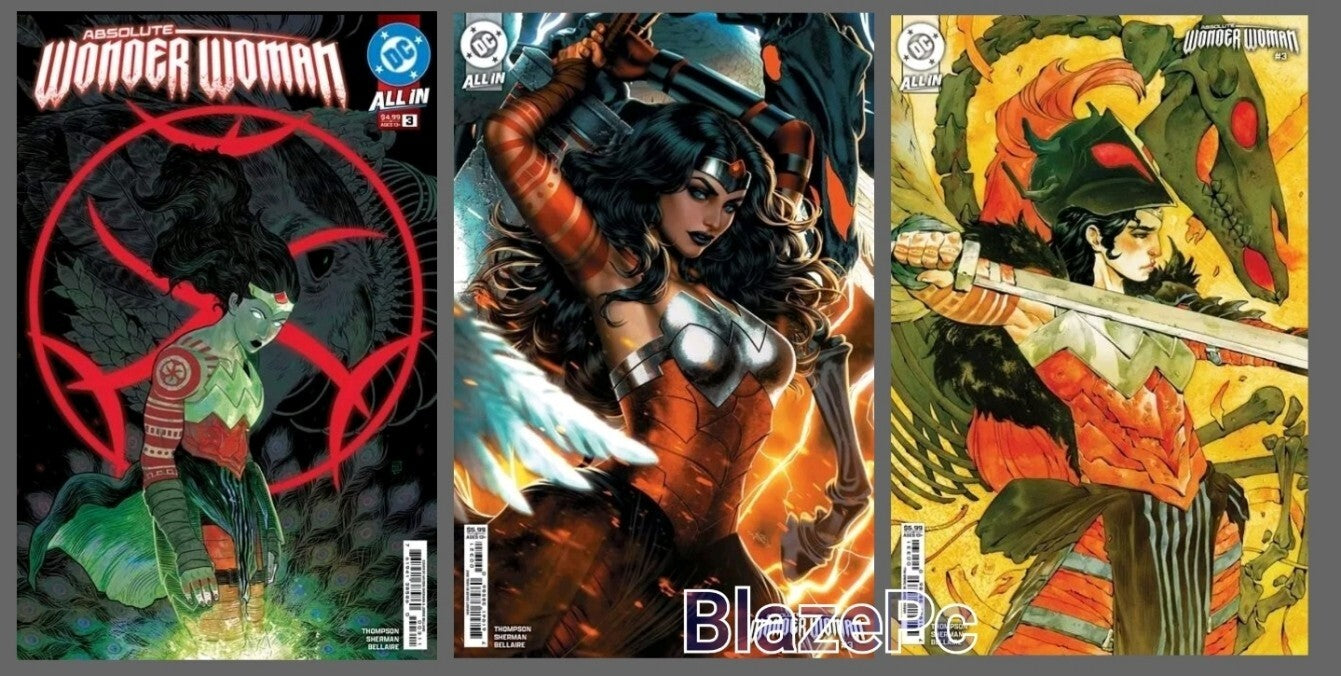 Absolute Wonder Woman #3 Cover A B C Variant Set Options DC Comics 2024 NM