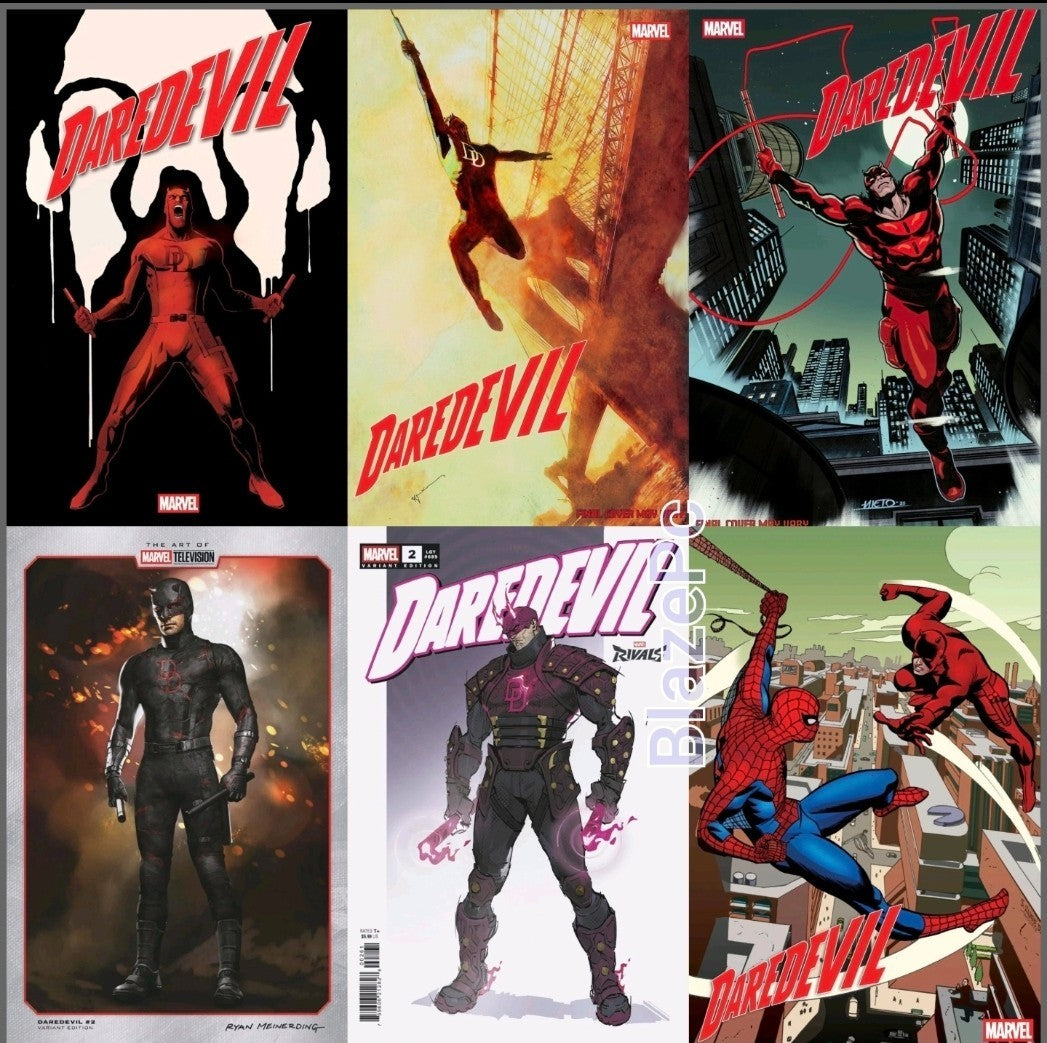 Daredevil #2 Cover A B C D E F Variant Set 1:25 Options Marvel 2026 Presale 5/6