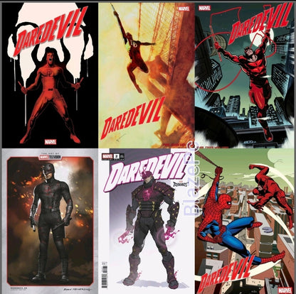 Daredevil #2 Cover A B C D E F Variant Set 1:25 Options Marvel 2026 Presale 5/6