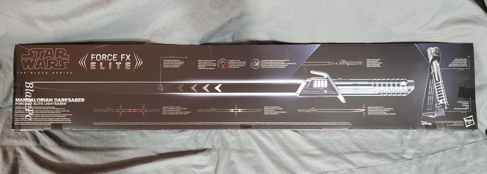 Star Wars Black Series Mandalorian Darksaber Force Fx Elite Lightsaber New 1st