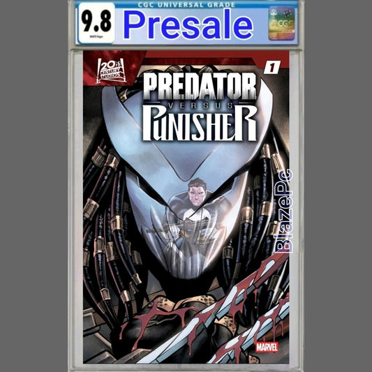 Predator Vs Punisher #1 CGC 9.8 Martin Coccolo Cover F FOIL Variant 2026 PRESALE