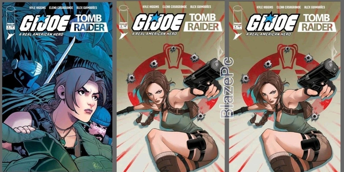 GI Joe Real American Hero Tomb Raider #2 A B C Variant Set Option Presale 11/4
