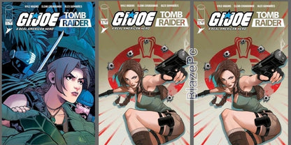 GI Joe Real American Hero Tomb Raider #2 A B C Variant Set Option Presale 11/4