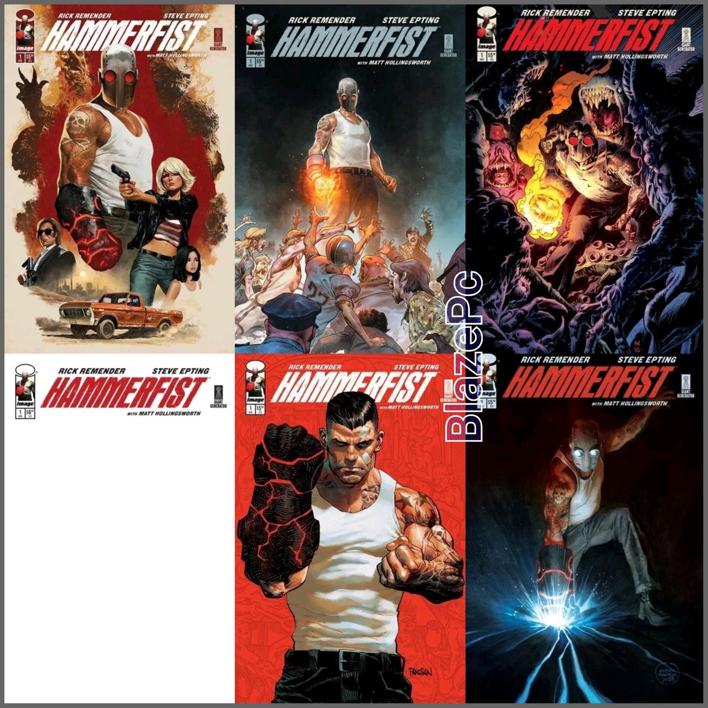 Hammerfist #1 Cover A B C D E F Variant Set Options Image Comics Presale 8/26