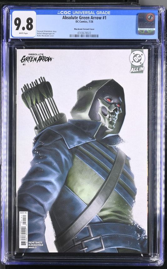 Absolute Green Arrow #1 CGC 9.8 1:25 Reiko Murakami Variant DC Comics 2026