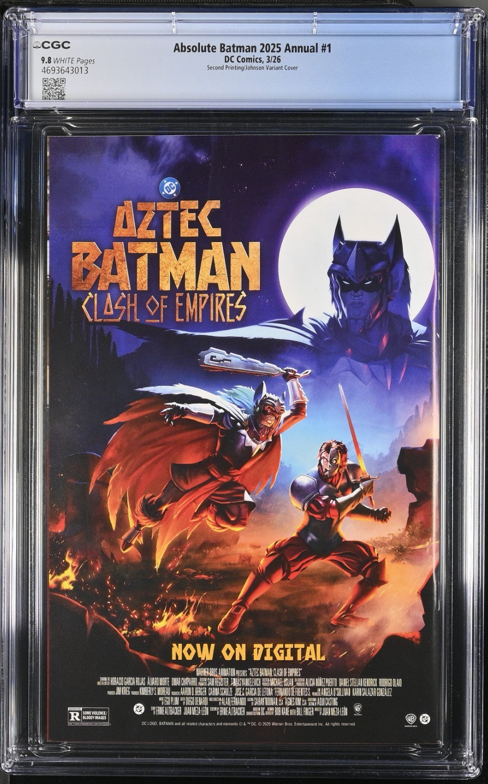 Absolute Batman Annual #1 CGC 9.8 2nd Print Cover B Johnson Variant DC 2026