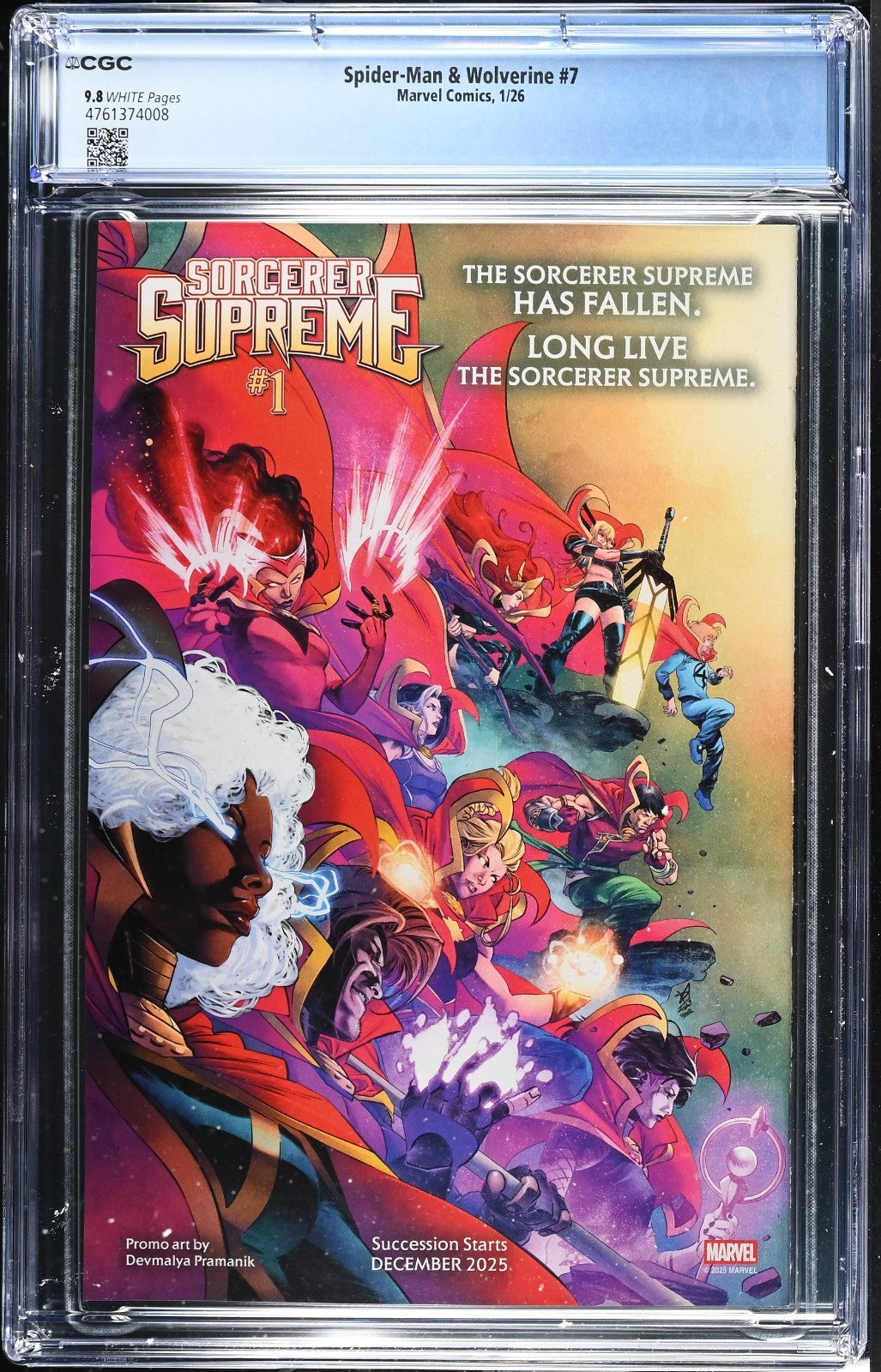 Spider-Man & Wolverine #7 CGC 9.8 Kaare Andrews Cover A 1st Print Marvel 2025