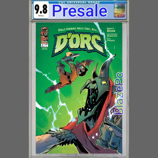 Dorc #2 CGC 9.8 2nd Print Brett Bean Cover A Variant Image Comics 2026 Presale