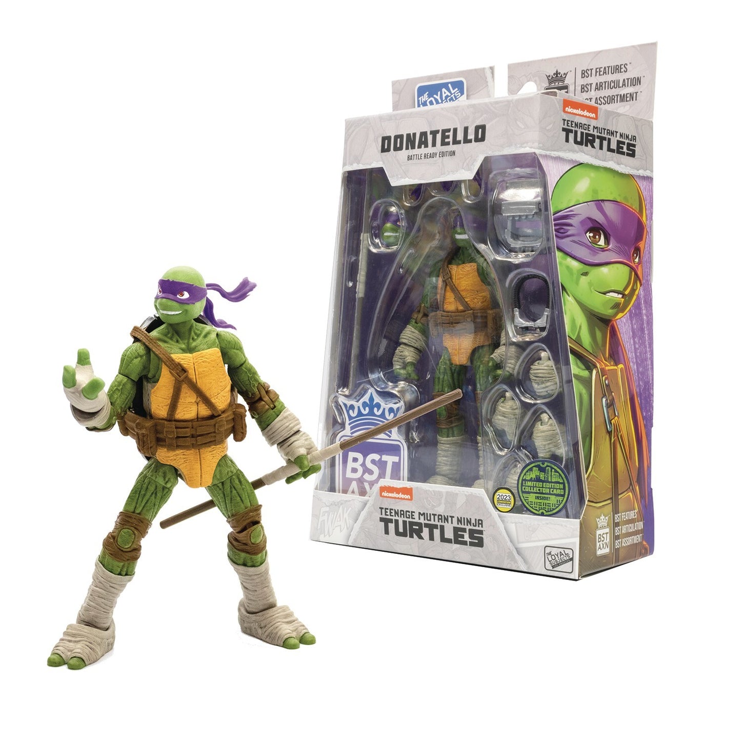 SDCC 2023 Loyal Subjects Battle Ready Tmnt 4 Pack Set BST AXN Ninja Turtles New