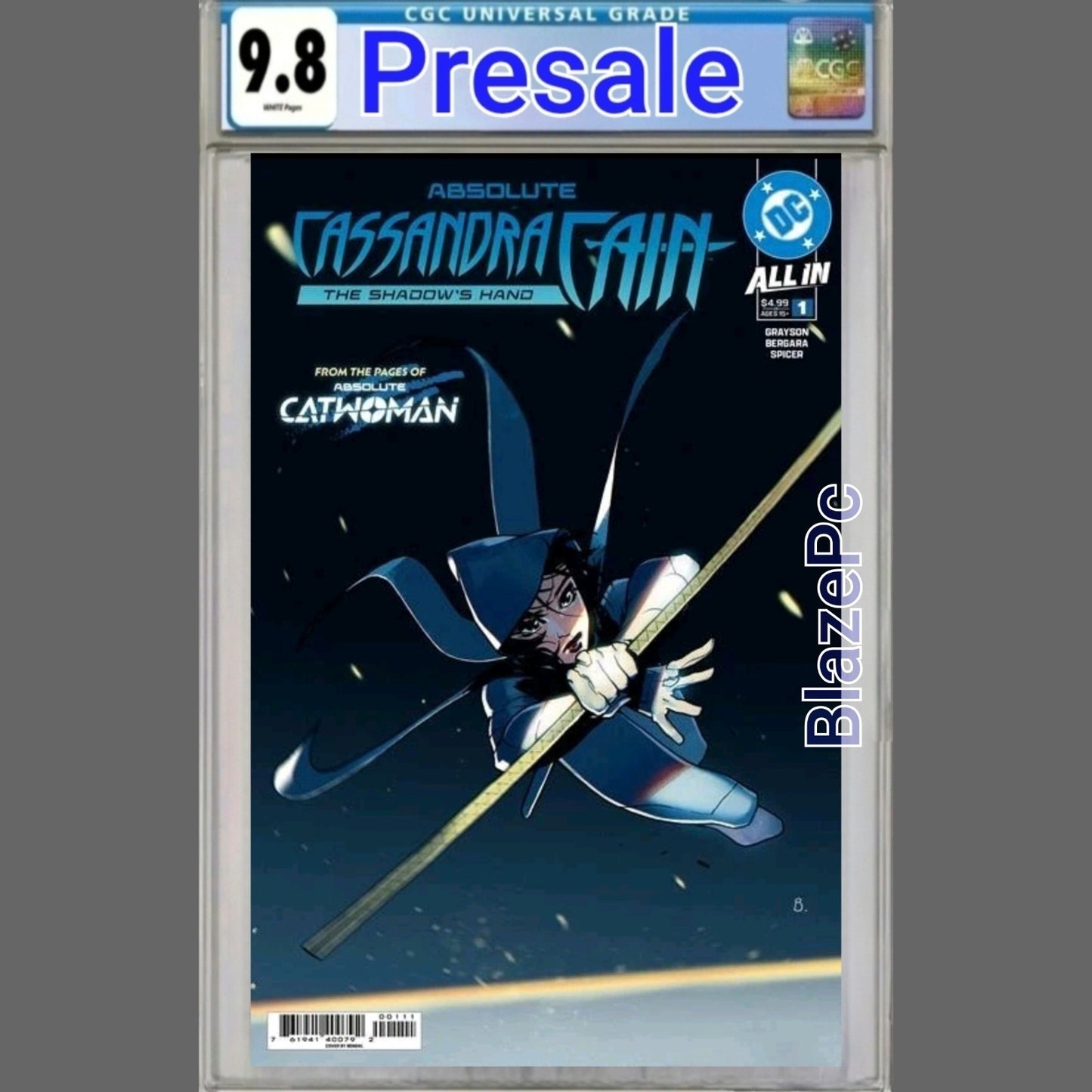 Absolute Cassandra Cain The Shadows Hand #1 CGC 9.8 Cover A Bengal 2026 PRESALE