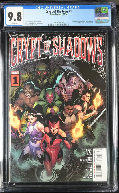 Crypt of Shadows #1 CGC 9.8 Leinil Francis Yu Cover A 1st Print Marvel 2024