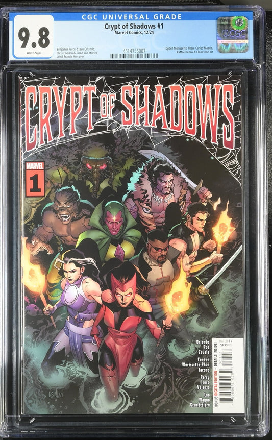 Crypt of Shadows #1 CGC 9.8 Leinil Francis Yu Cover A 1st Print Marvel 2024