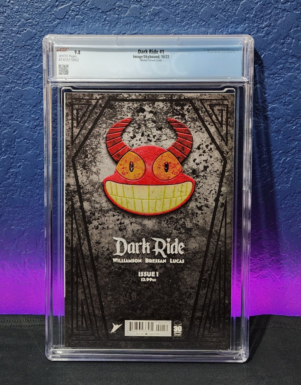 Dark Ride #1 CGC 9.8 Whalen Thank You One Per Variant Disney Homage Image 2022