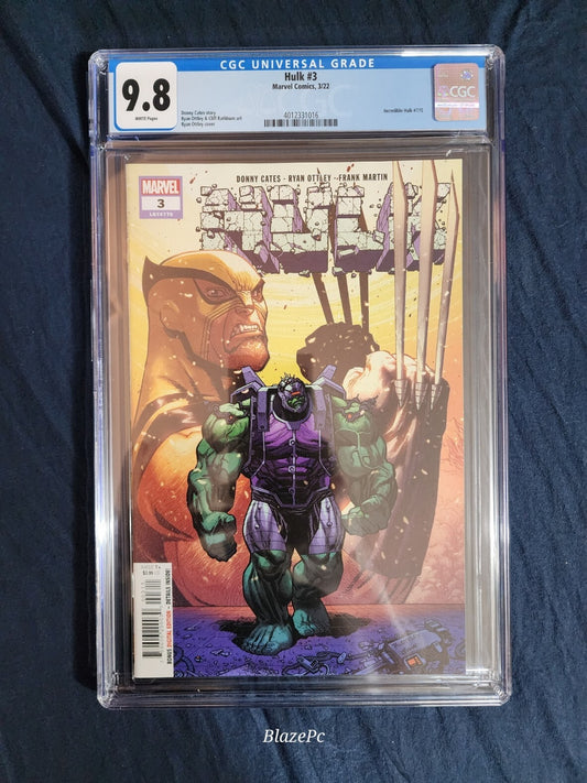 Hulk #3 CGC 9.8 Cover A 1st Print Titan Donny Cates Ottley Marvel 2022