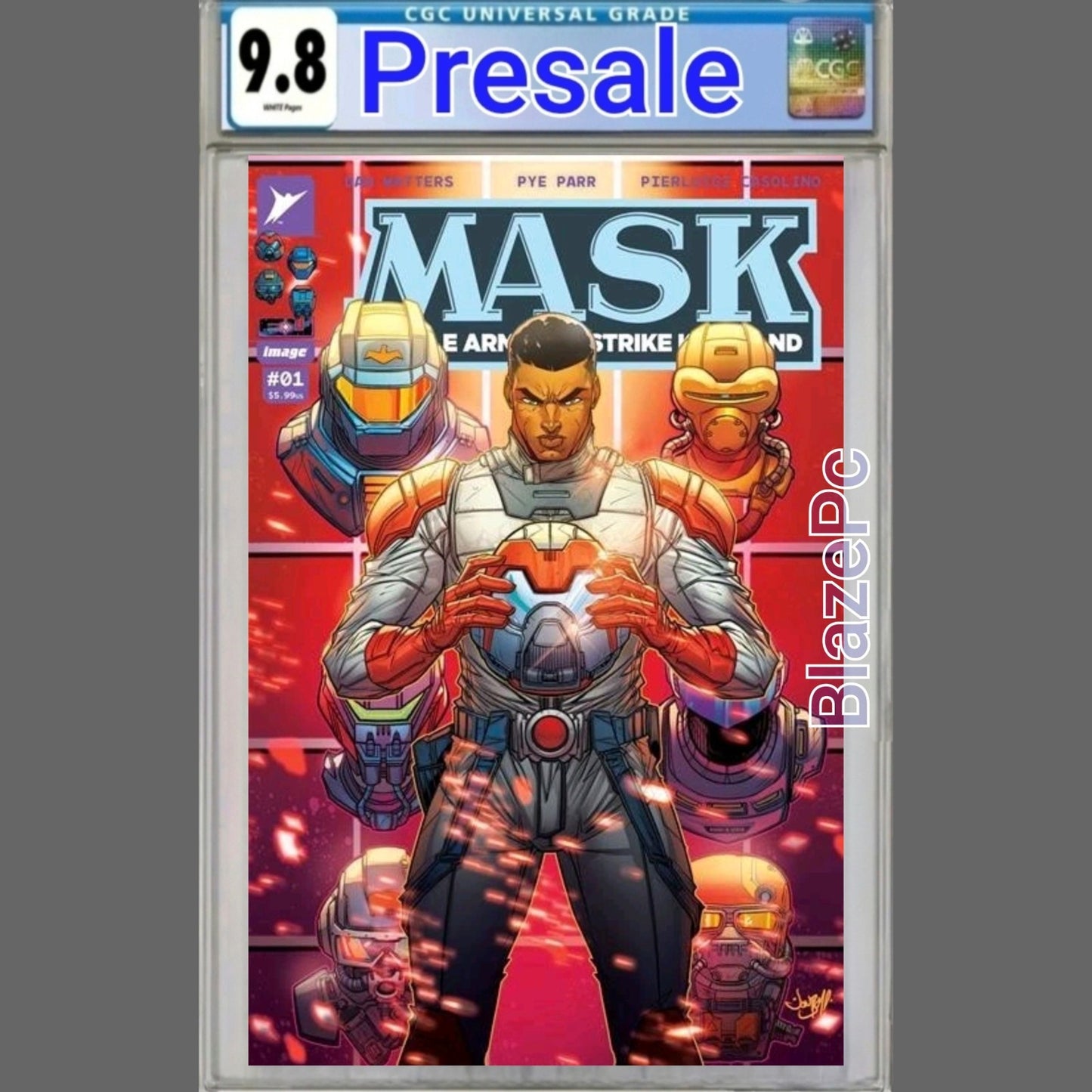 Mask #1 CGC 9.8 1:100 Jonboy Meyers FOIL Variant Image Energon 2026 PRESALE