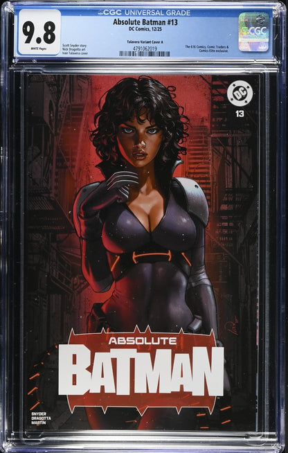 Absolute Batman #13 CGC 9.8 Ivan Talavera Trade Variant Catwoman DC 2025