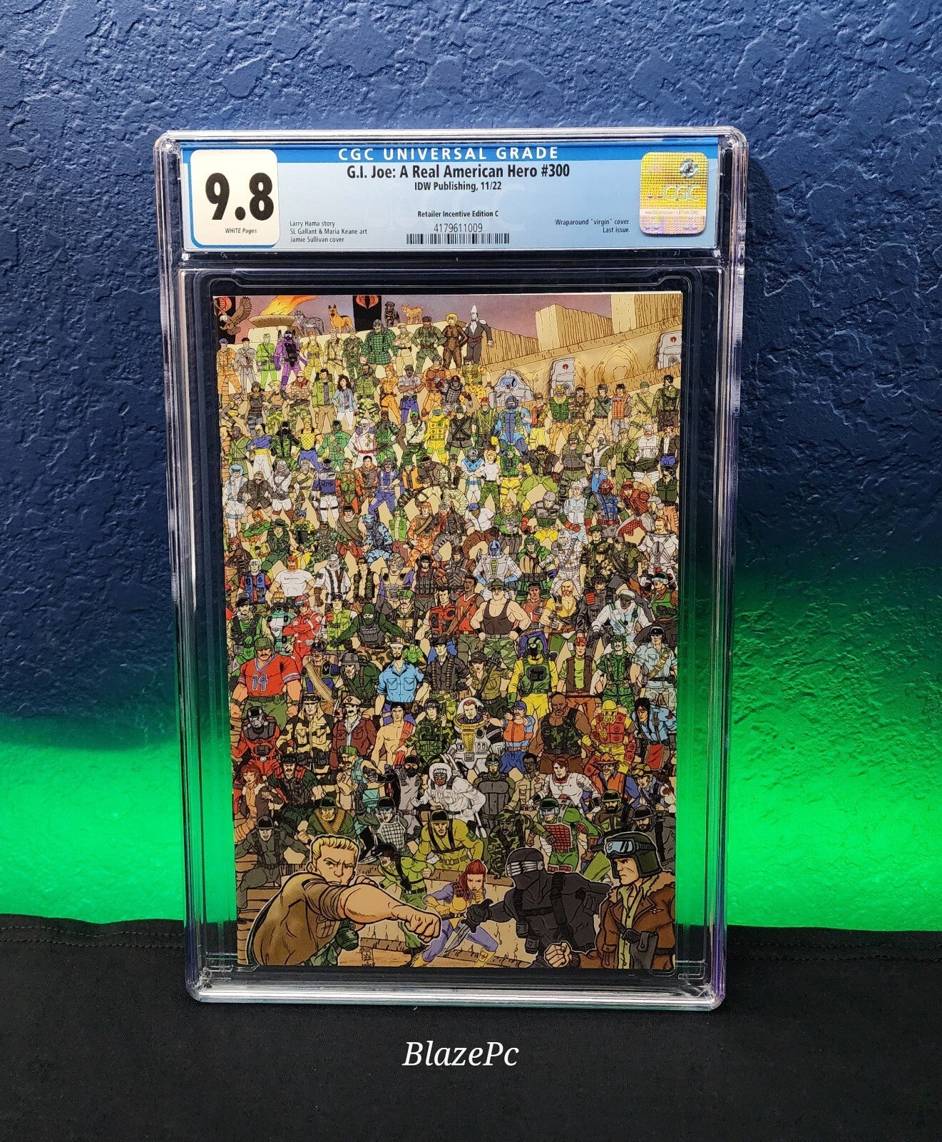 G.I Joe A Real American Hero #300 CGC 9.8 1:50 Sullivan Virgin Variant Hama IDW
