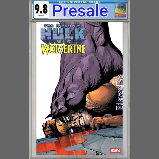 Infernal Hulk Vs Wolverine #1 CGC 9.8 Leinil Yu Variant Marvel 2026 PRESALE