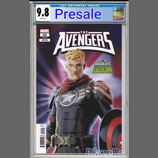 Avengers #20 CGC 9.8 Captain Jones Fortnite Variant Epic Games 2024 PRESALE