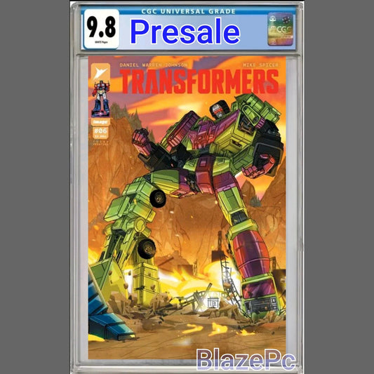 Transformers #6 CGC 9.8 3rd Print Parel Chuong Devastator Variant 2024 PRESALE
