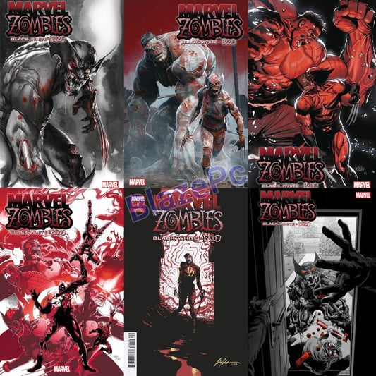 Marvel Zombies Black White Blood #1 A B C Variant Set or 1:10 1:25 1:50 2023 NM