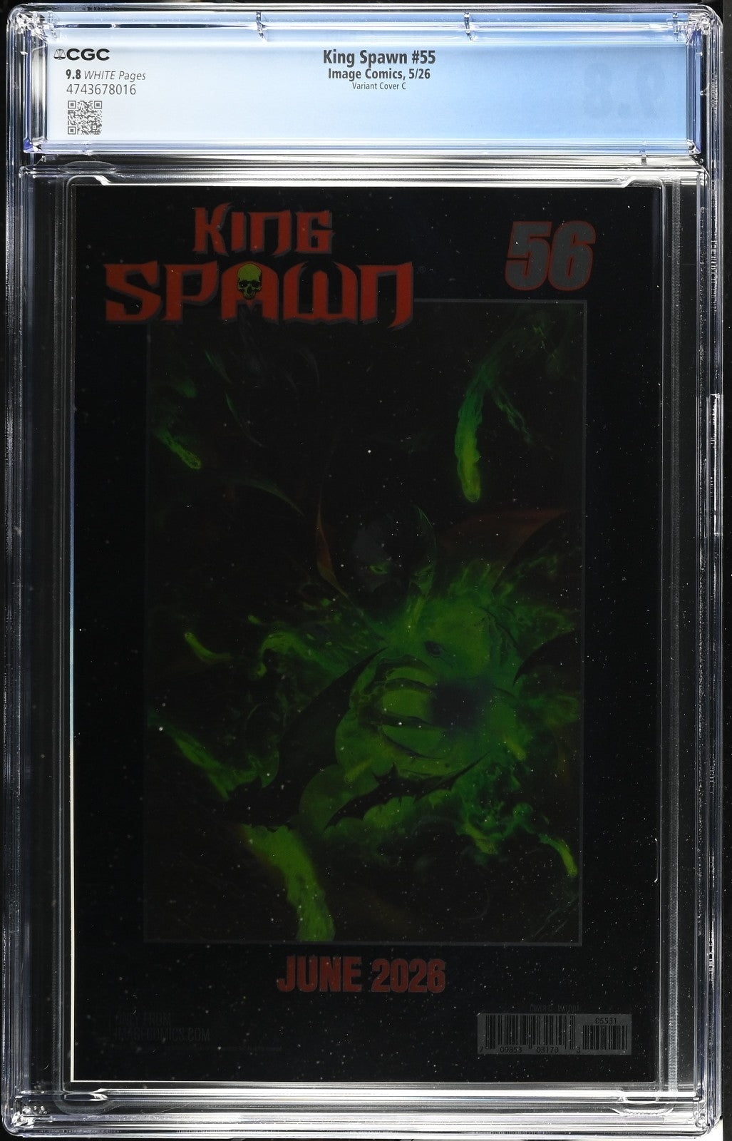 King Spawn #55 CGC 9.8 1:50 Mattina VIRGIN FOIL Cover C Variant Image 2026