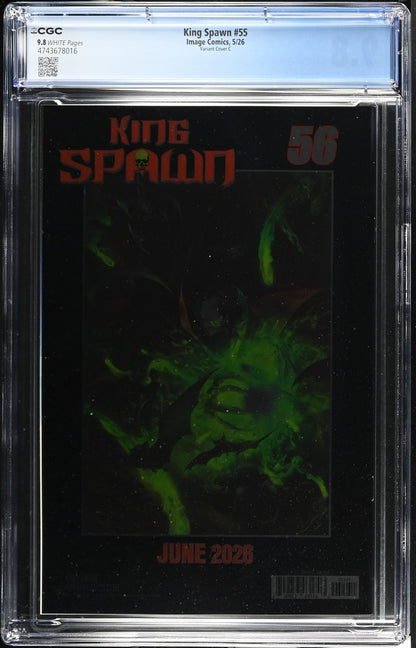 King Spawn #55 CGC 9.8 1:50 Mattina VIRGIN FOIL Cover C Variant Image 2026